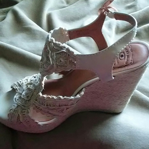 Lucky Brand Shoes - LUCKY BRAND Crocheted Espadrille Wedges